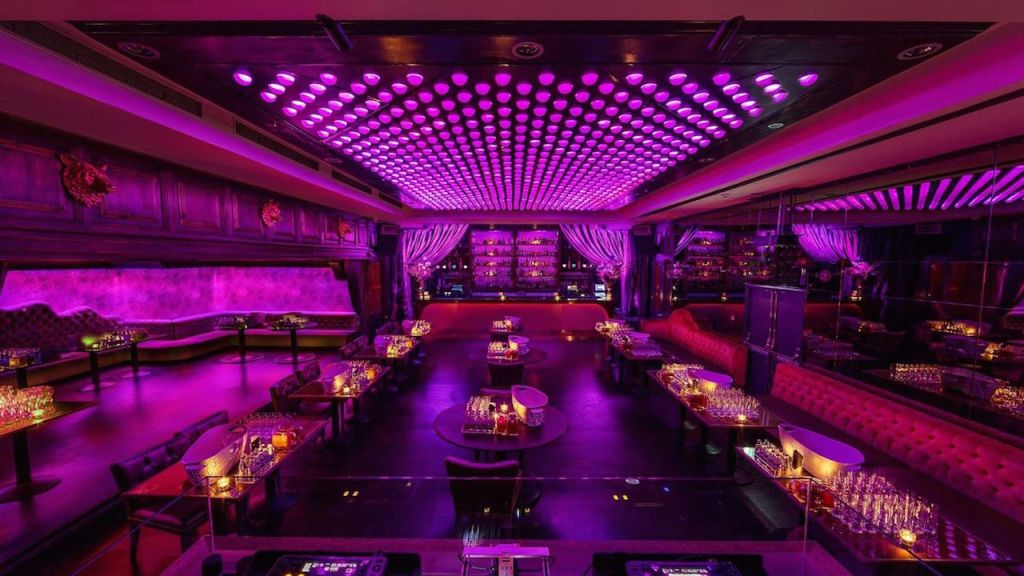 Cuckoo Club tables on the upper floor.