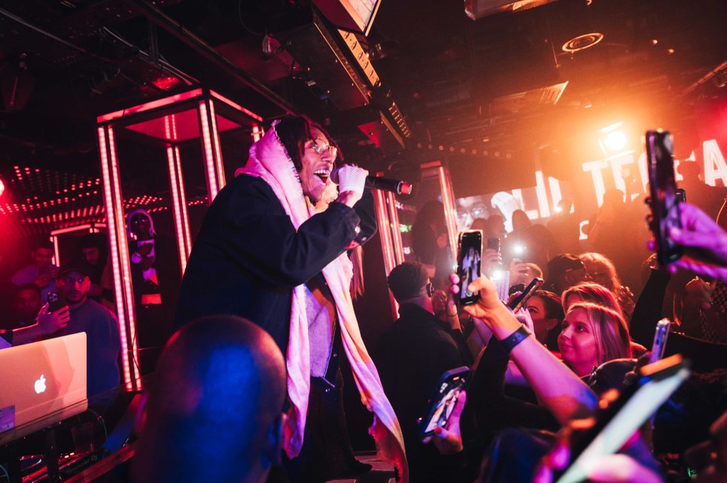 Lil Tecca performing at one of the best events on tuesday in London, Tape Tuesdays.